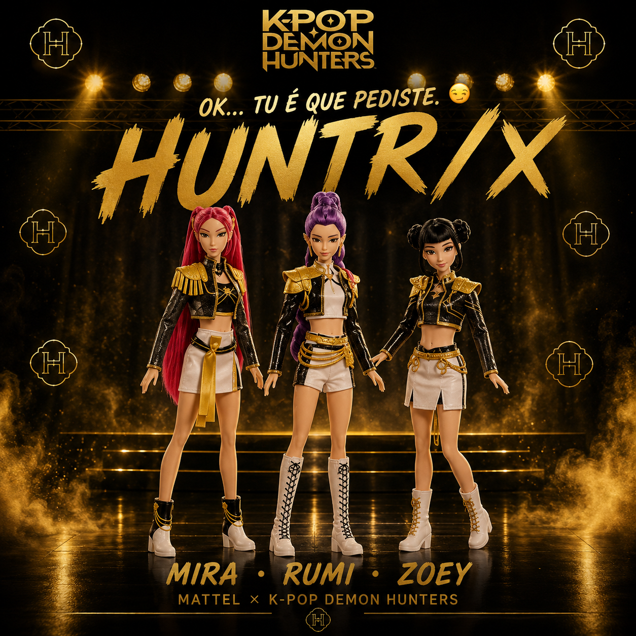 Bonecas Musicais K-POP Demon Hunters Oficias Mattel