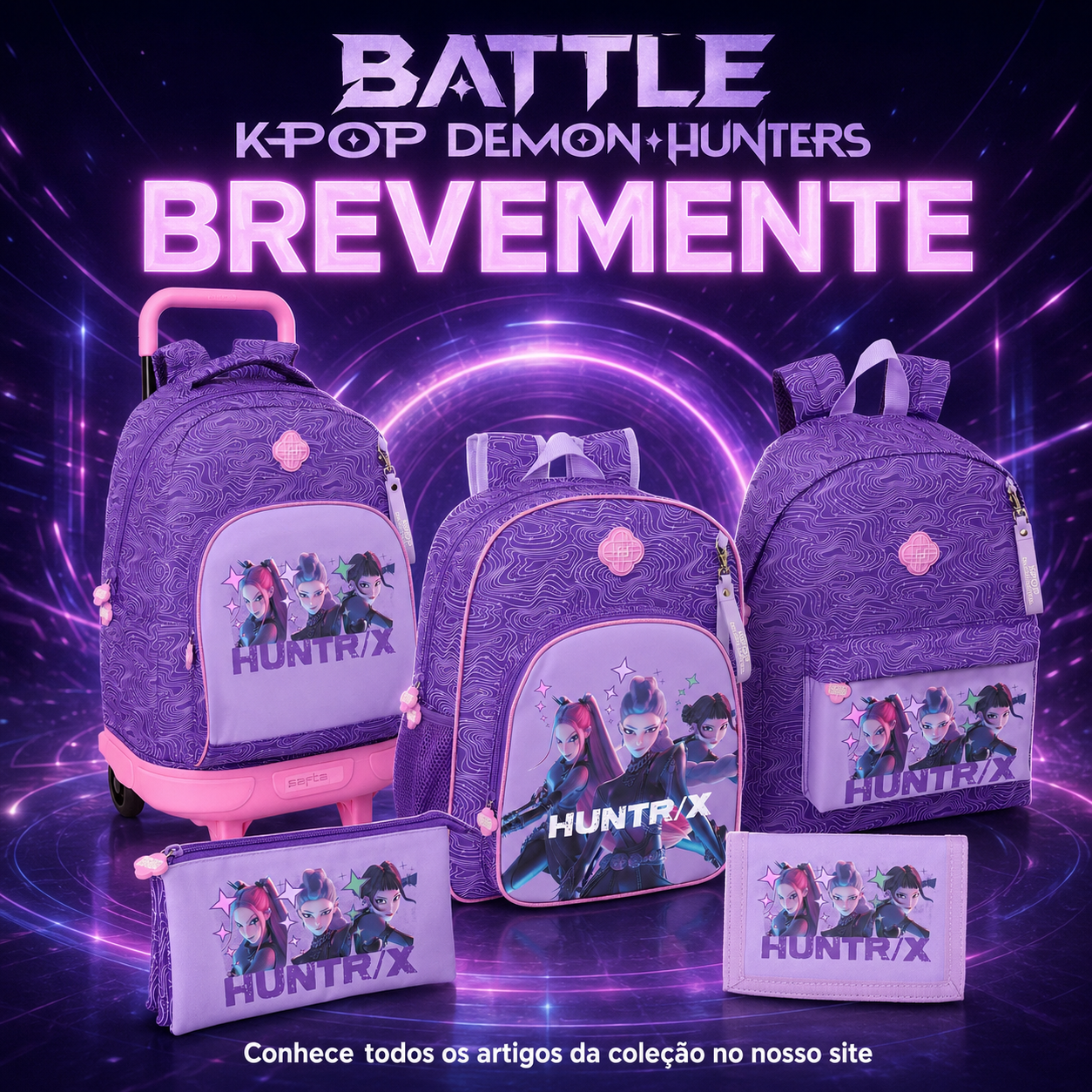 Coleção Escolar Battle K-POP Demon Hunters