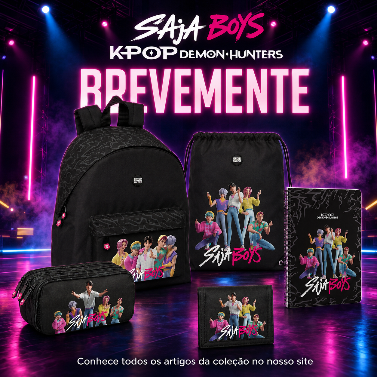 Coleção Escolar Saja Boys K-POP Demon Hunters