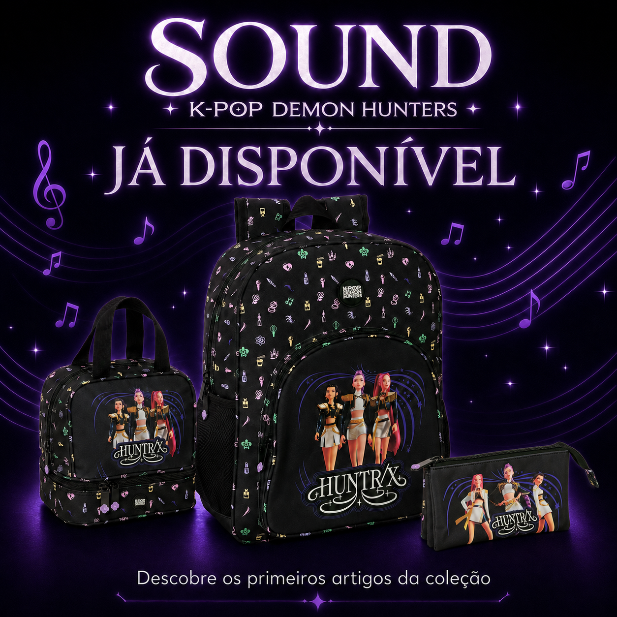 Coleção Escolar Sound K-POP Demon Hunters