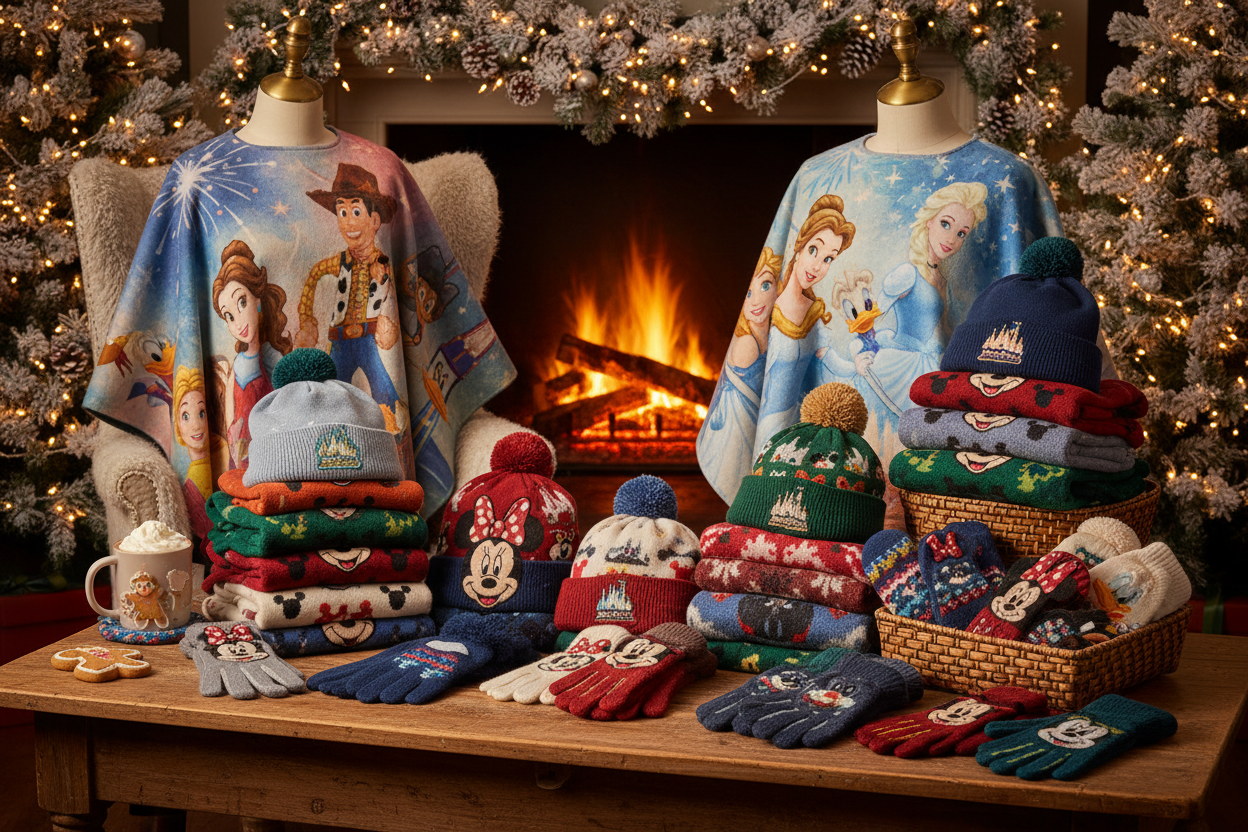 Cachecóis, Gorros, Luvas e Ponchos