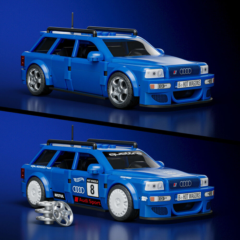 Hot Wheels Mattel Brick Shop Audi Avant RS2 1994 — Speed Series — fotografia 3