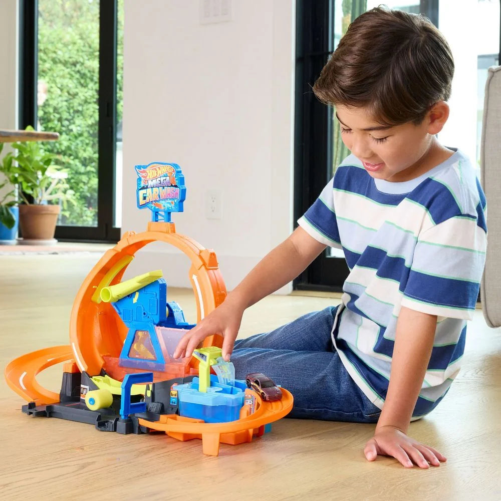Pista Hot Wheels City Megalavagem com Looping Color Shifters — fotografia 3