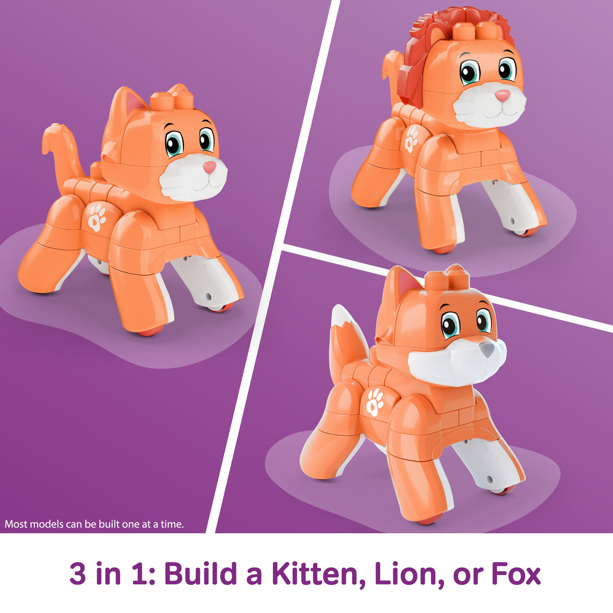 Gatinho com Rodas MEGA Bloks 3 em 1 — 25 Blocos — imagem 3