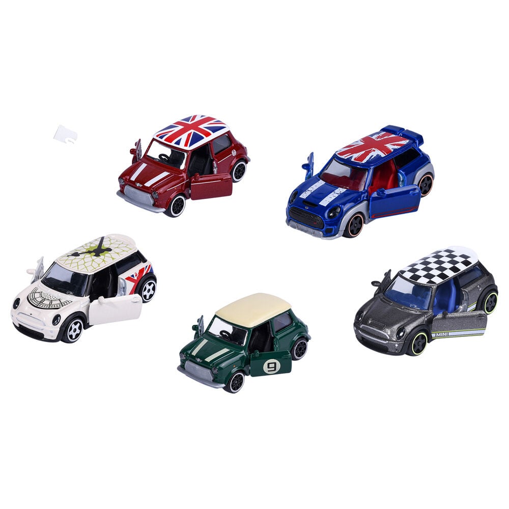 Conjunto de 5 Carros MINI Majorette