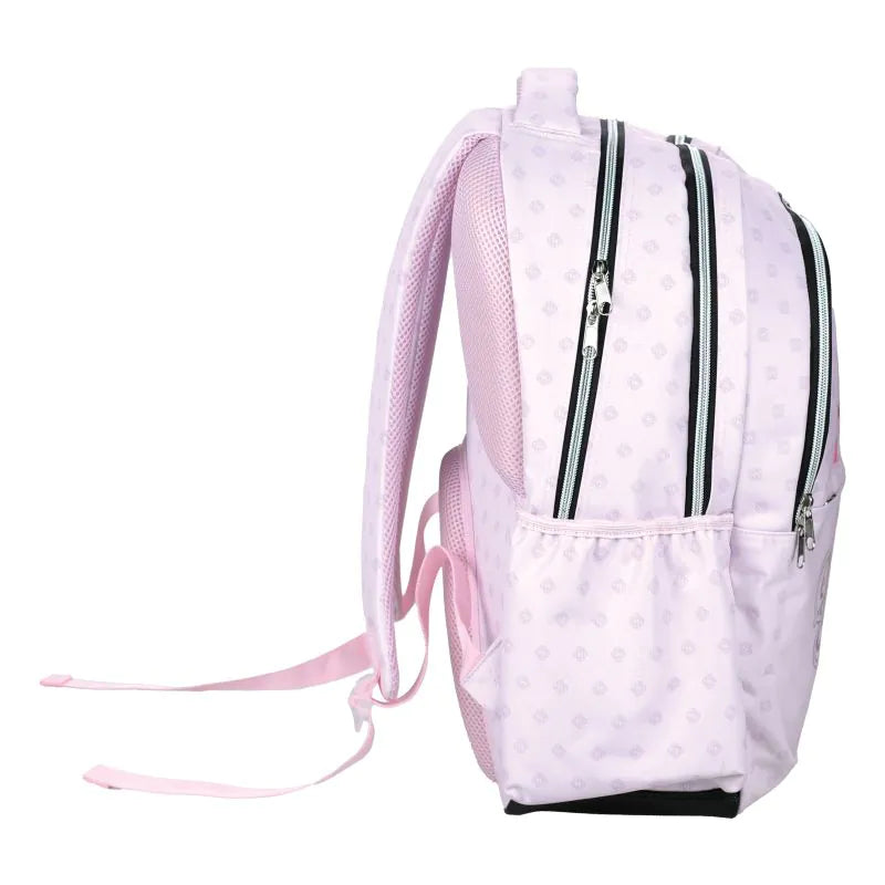 Mochila escolar doble rosa K-POP Demon Hunters con 3 compartimentos 46cm