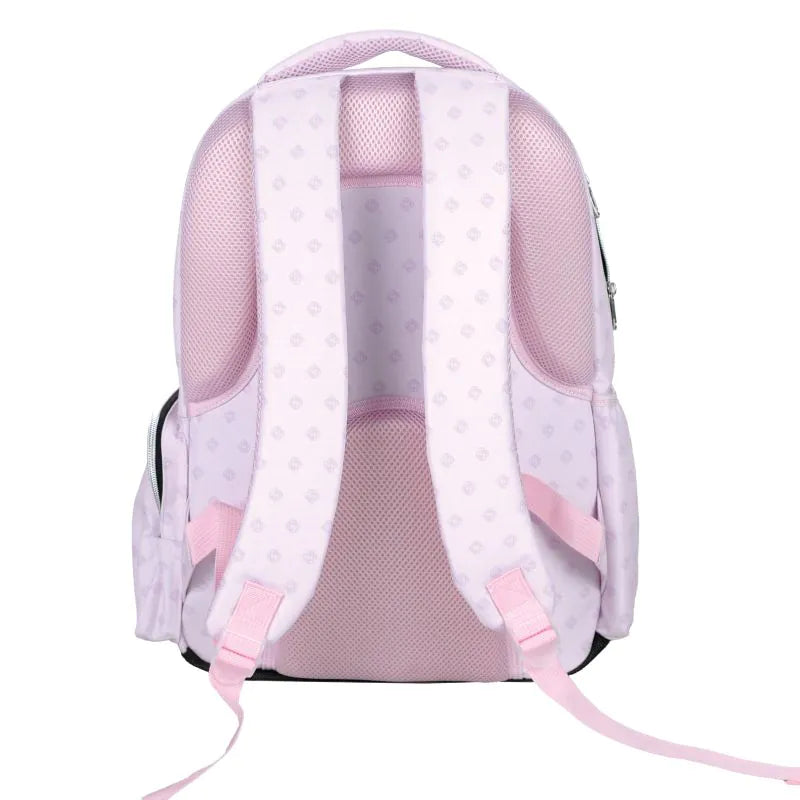 Mochila escolar doble rosa K-POP Demon Hunters con 3 compartimentos 46cm