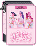 Estojo duplo rosa K-POP Demon Hunters completo