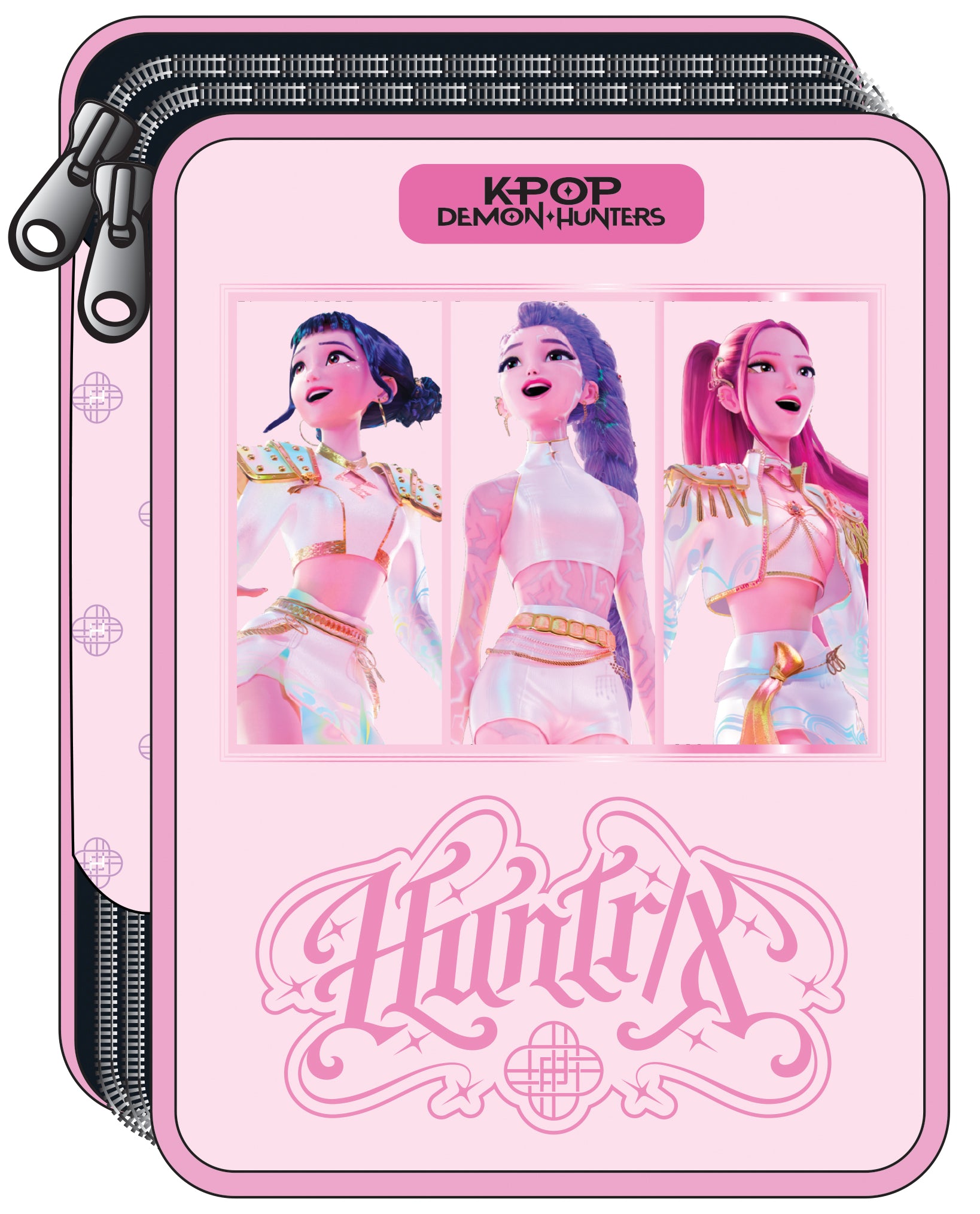 Estojo duplo rosa K-POP Demon Hunters completo