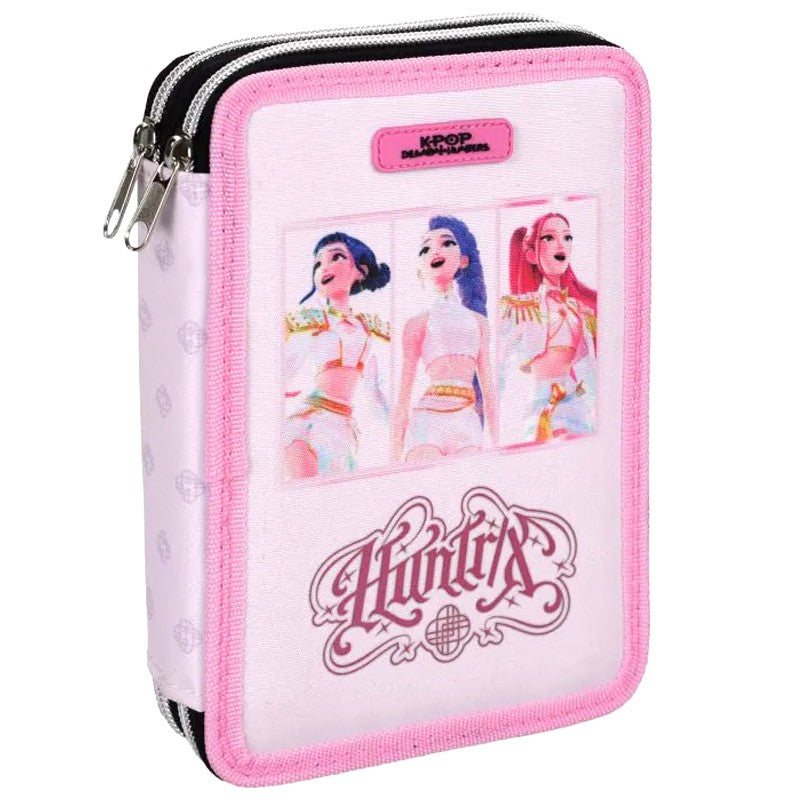 Estuche doble rosa K-POP Demon Hunters completo