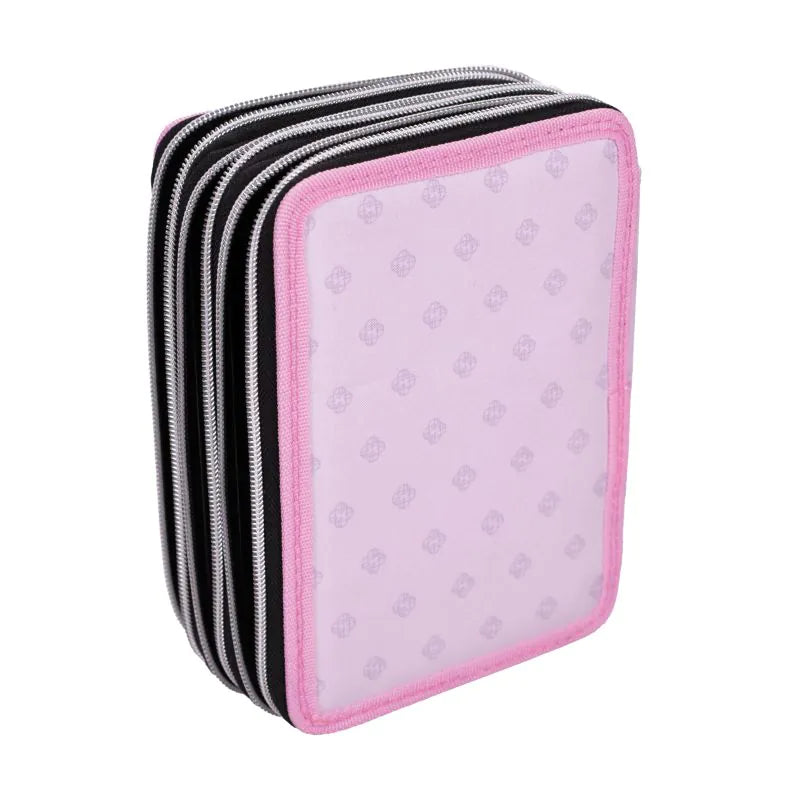 Estuche triple rosa K-POP Demon Hunters completo