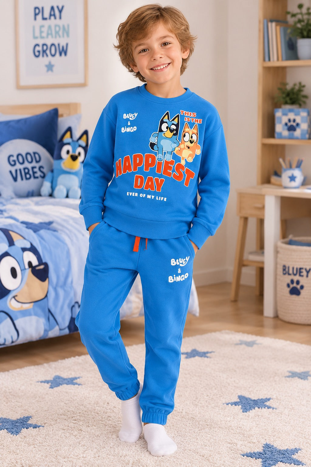 Fato de Treino Bluey & Bingo Azul – Outono/Inverno