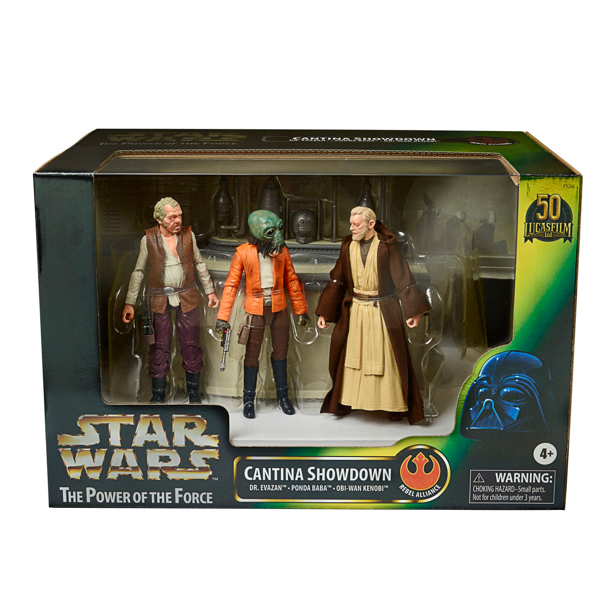 Conjunto figuras The Power Of The Force Cantina Showdown Black Series Star Wars 15 cm