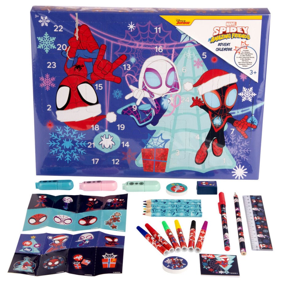 Calendário do Advento de Papelaria Spidey Marvel