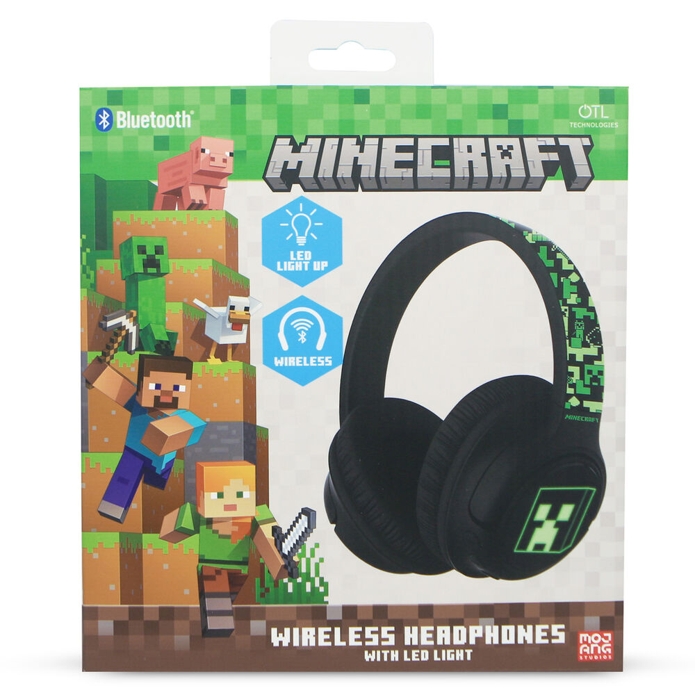 Auriculares Sem Fios LED Minecraft Bluetooth - imagem 2