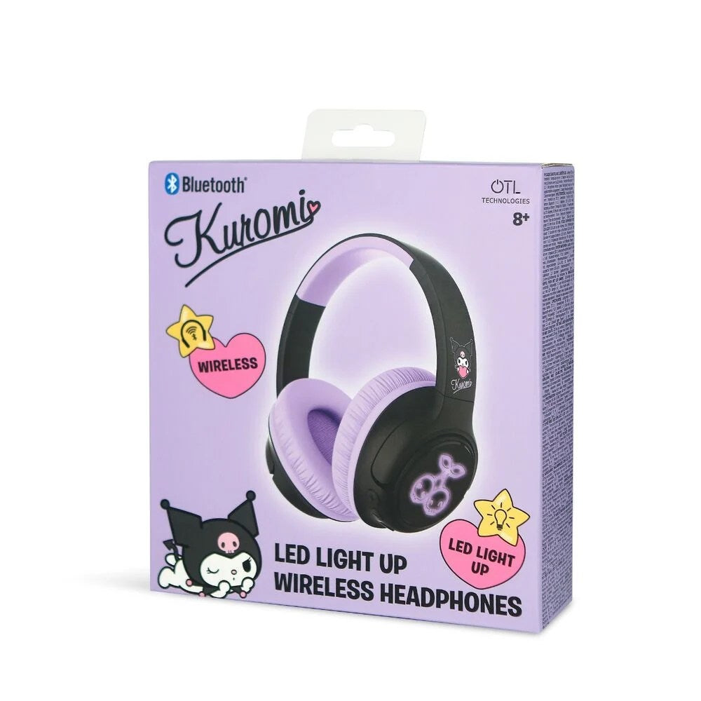 Auriculares Infantis Kuromi Hello Kitty LED Bluetooth - imagem 4