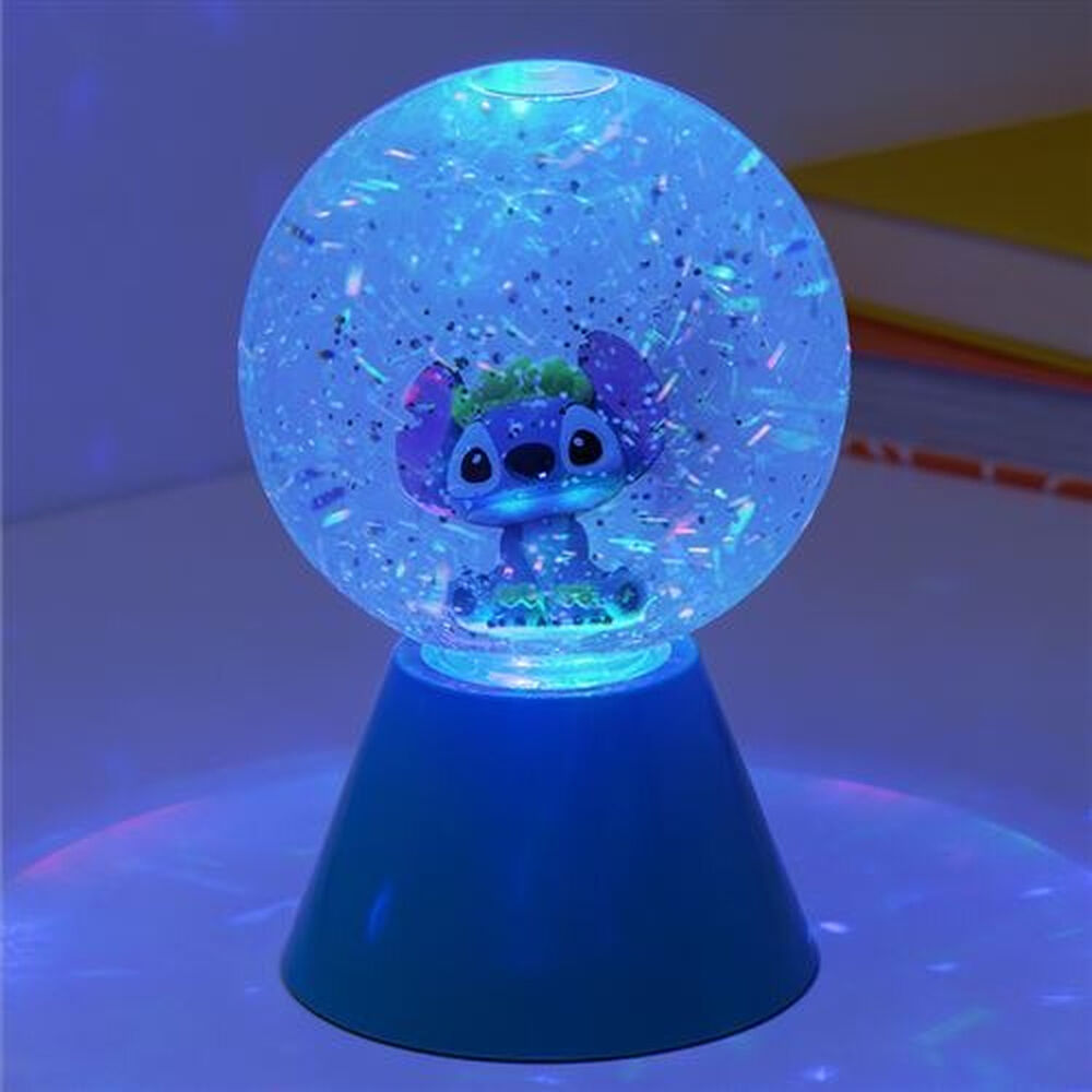 Globo Luminoso LED com Purpurina Stitch Disney 17 cm — imagem 3