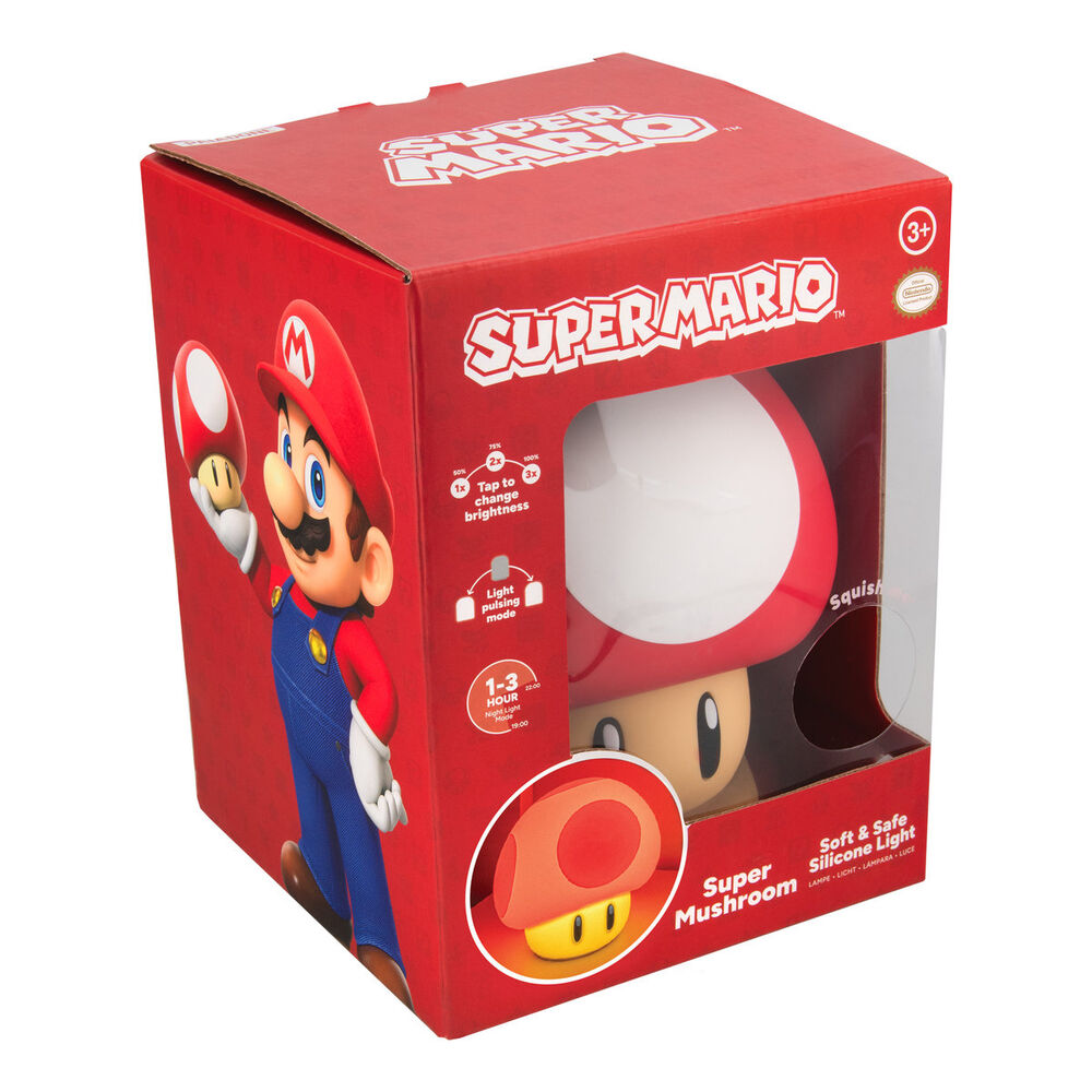 Luz Recarregável SquishyGlo Super Cogumelo Super Mario — imagem 3