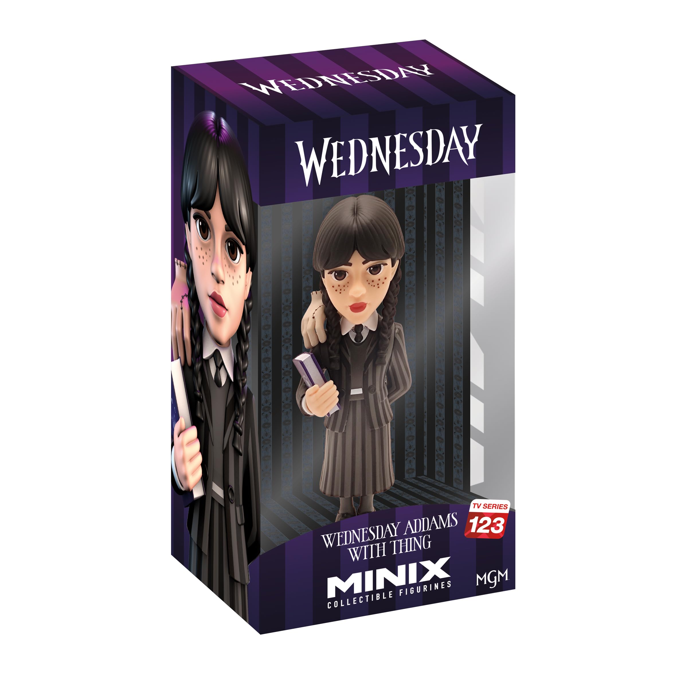 Minix - Serie de TV 123 - Figura de PVC 12 cm - Wednesday - Miércoles Addams con Cosa