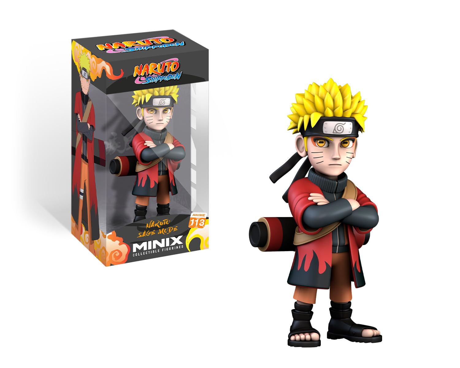 Minix - Anime 113 - Figura PVC 12 cm - Naruto Shippuden - Naruto con capa