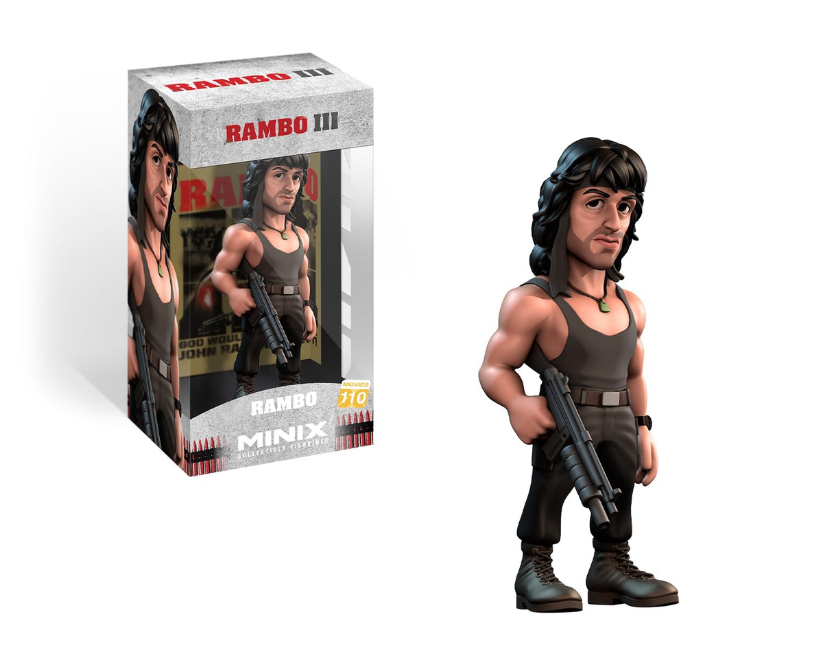 Minix - Movies 110- Figura PVC 12 cm - Rambo - Rambo en t-shirt
