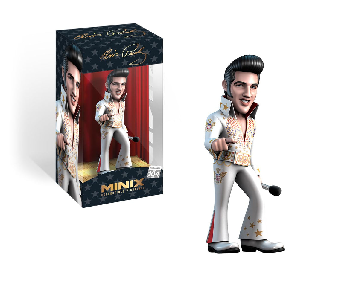 Minix - Music 104- Figura PVC 12 cm - Elvis - Elvis Blanc