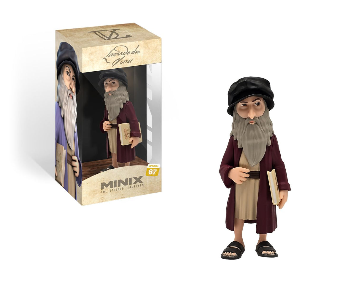 Minix - Celebrity - Figura PVC 12 cm - Historia - Leonardo Da Vinci