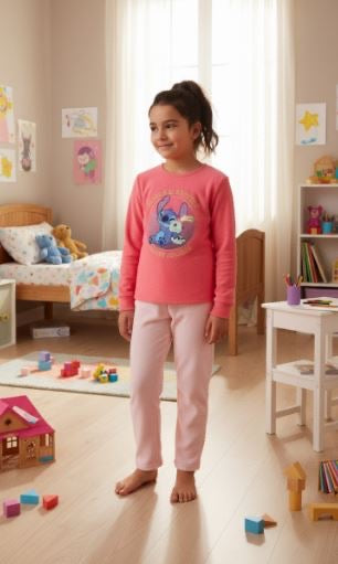 Pijama de Coralina Criança Lilo e Stitch — imagem principal