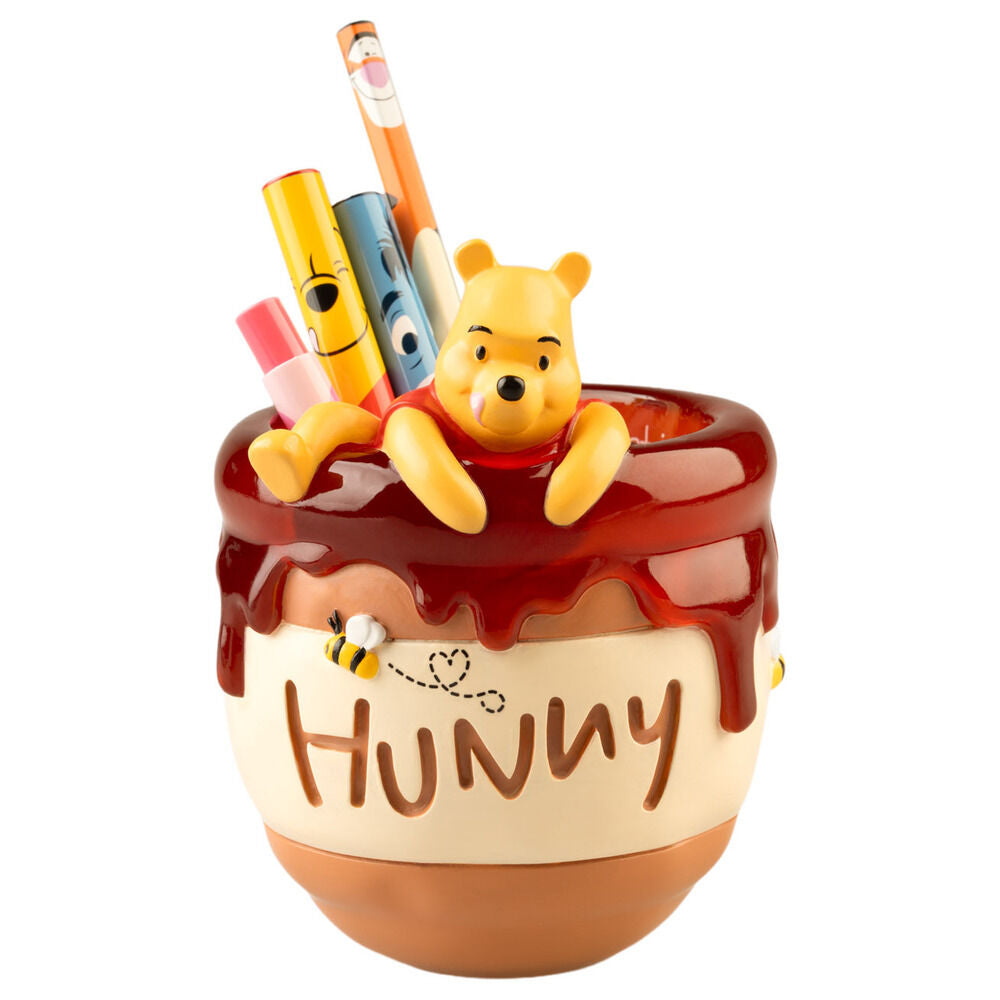 Porta-Lápis Winnie the Pooh Disney com Conjunto de Escrita — fotografia 1