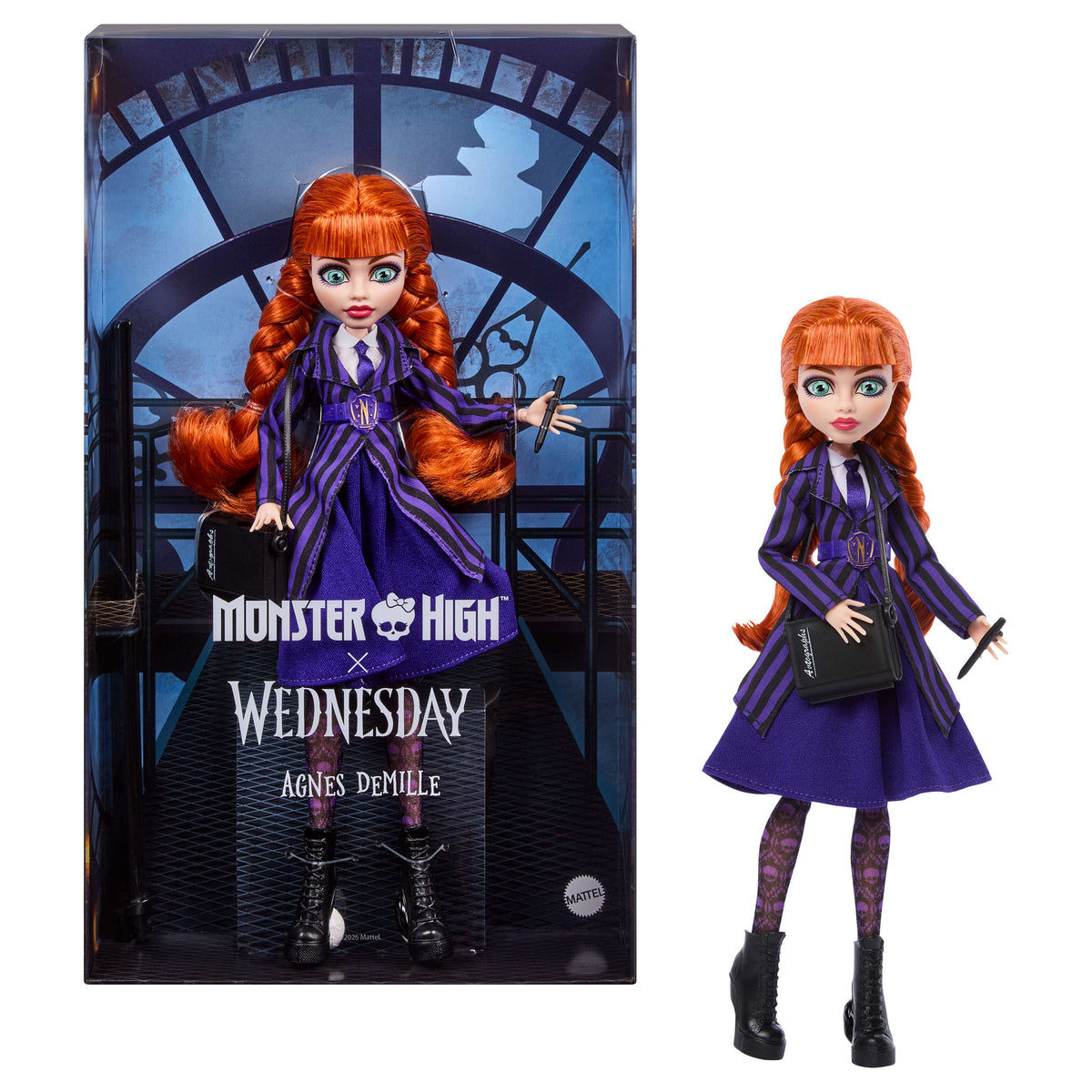 Boneca Agnes DeMille Monster High x Wednesday — imagem 1