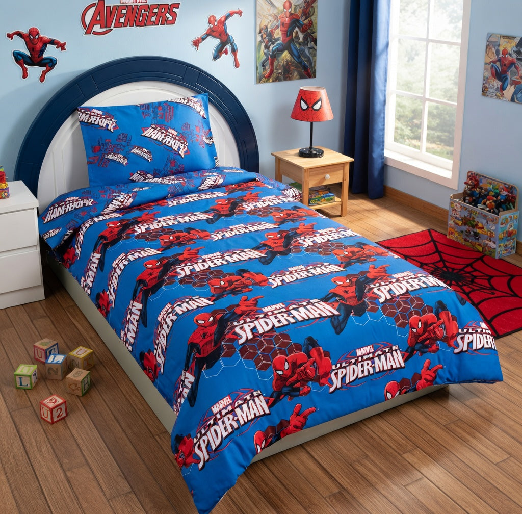 Jogo de lençóis Infantil Ultimate Spider-Man Azul — imagem principal