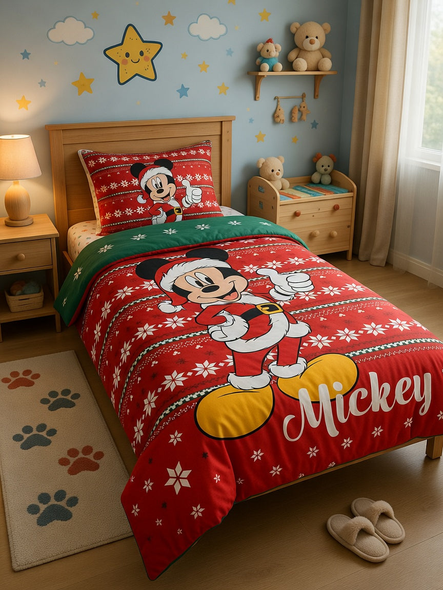 Edredão Nórdico Mickey Natal