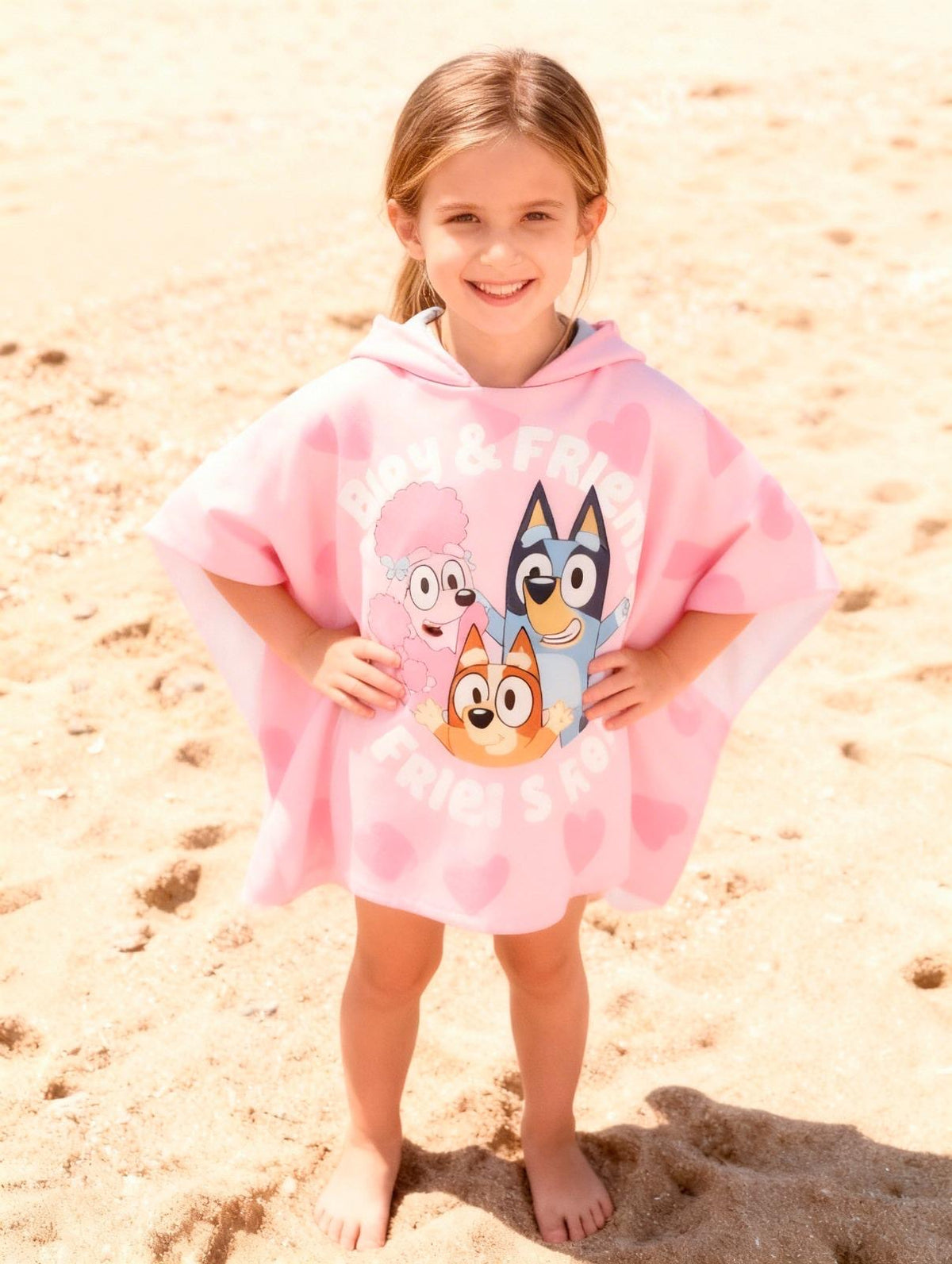 Poncho Toalha de Praia Bluey