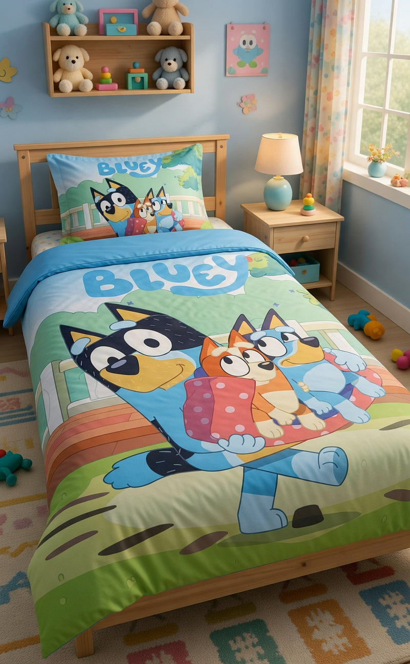 Edredão Bluey Família