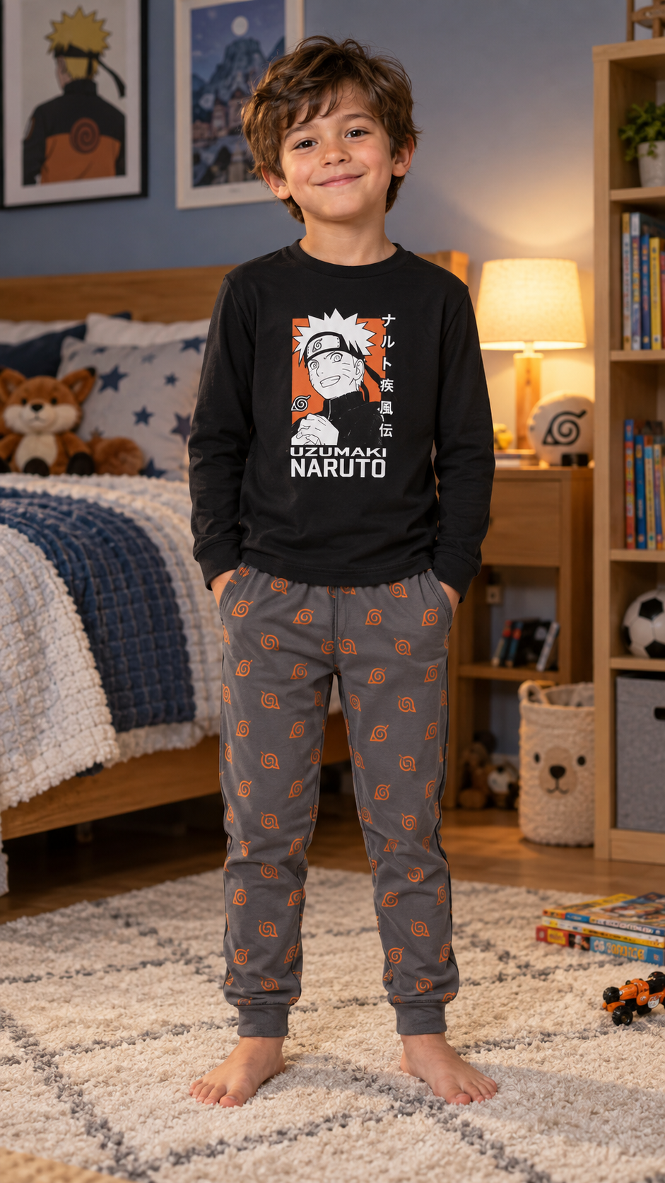 Pijama Naruto Shippuden algodão