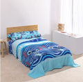Jogo Cama Coralina Stitch Azul