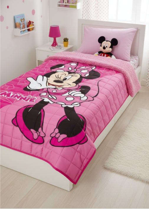 Edredão c/sherpa Minnie