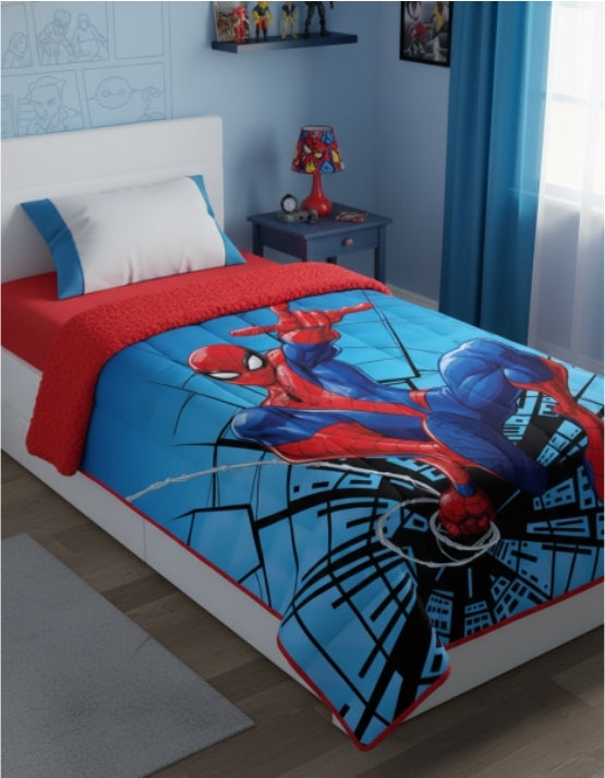 Edredão c/sherpa Spider-Man