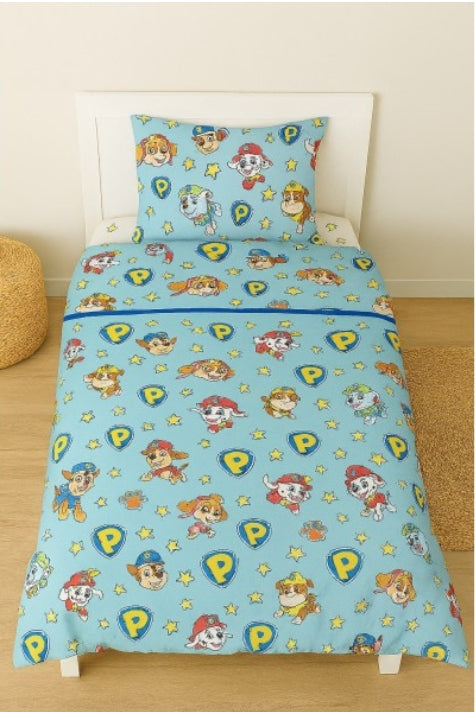 Jogo de cama Patrulha Pata - Azul