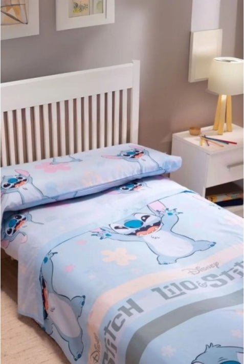Jogo Cama Infantil Lilo&Stitch - Azul