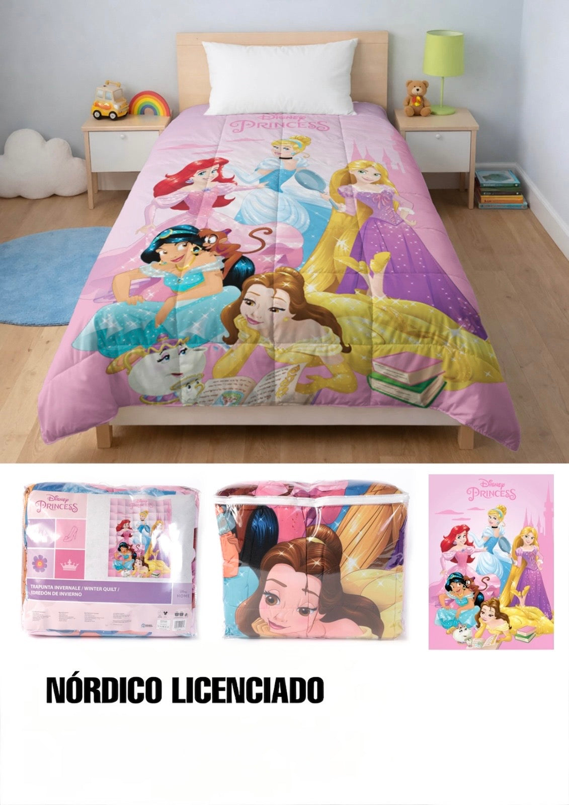 Edredão Princesas Disney