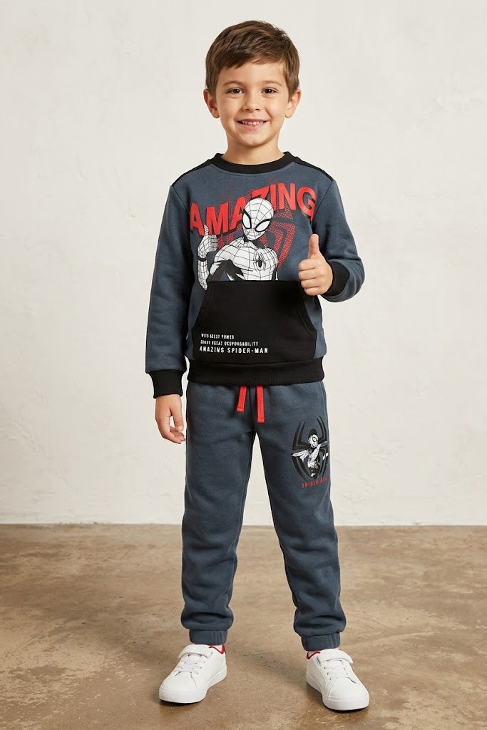 Fato de Treino Spider-Man Amazing Cinzento – Outono/Inverno