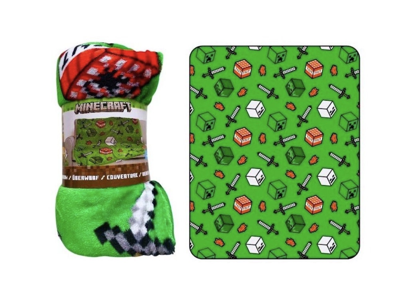 Manta Coralina Minecraft – 110 × 150 cm