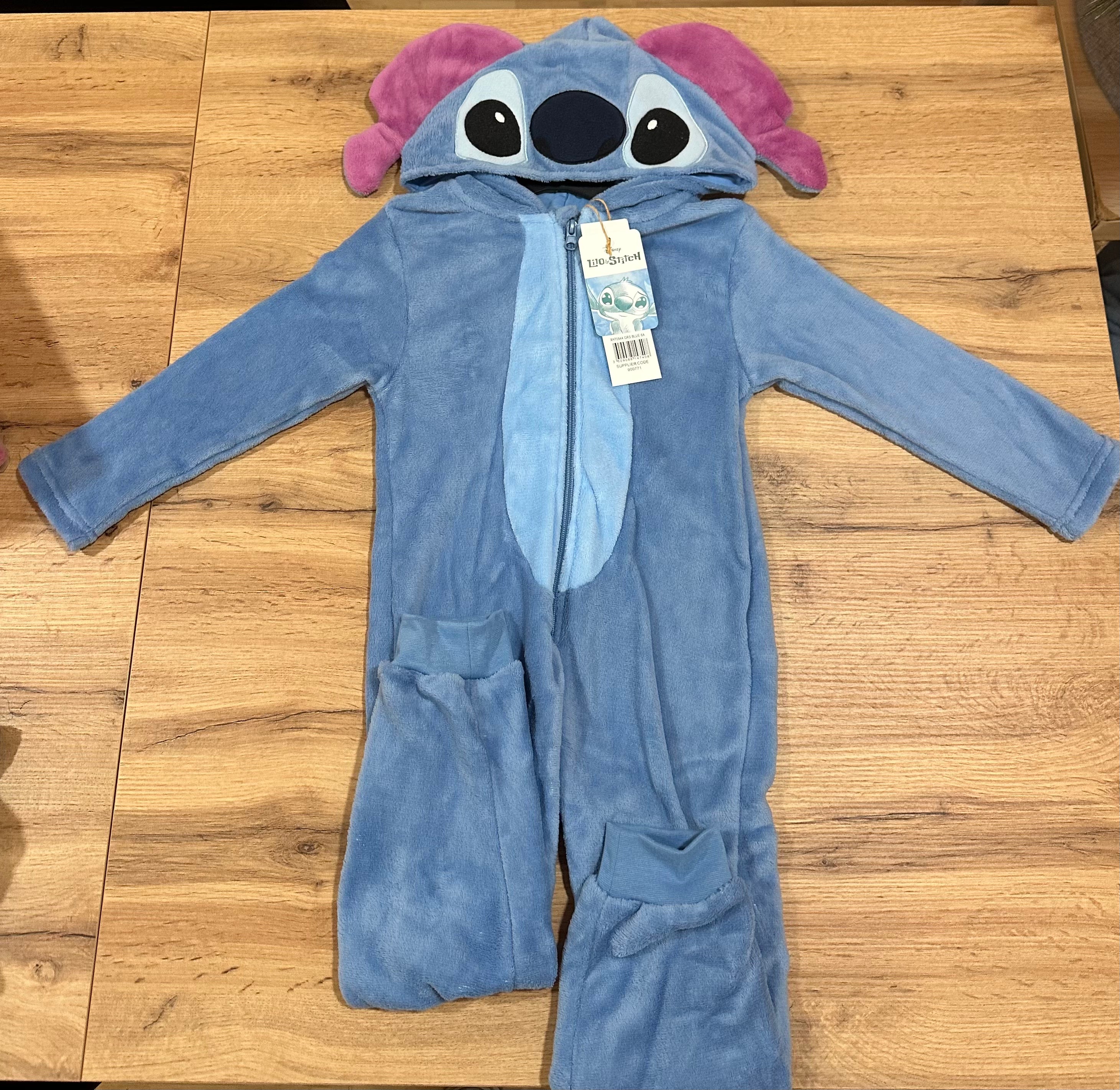 Pijama Macação Polar com Capuz Stitch Disney