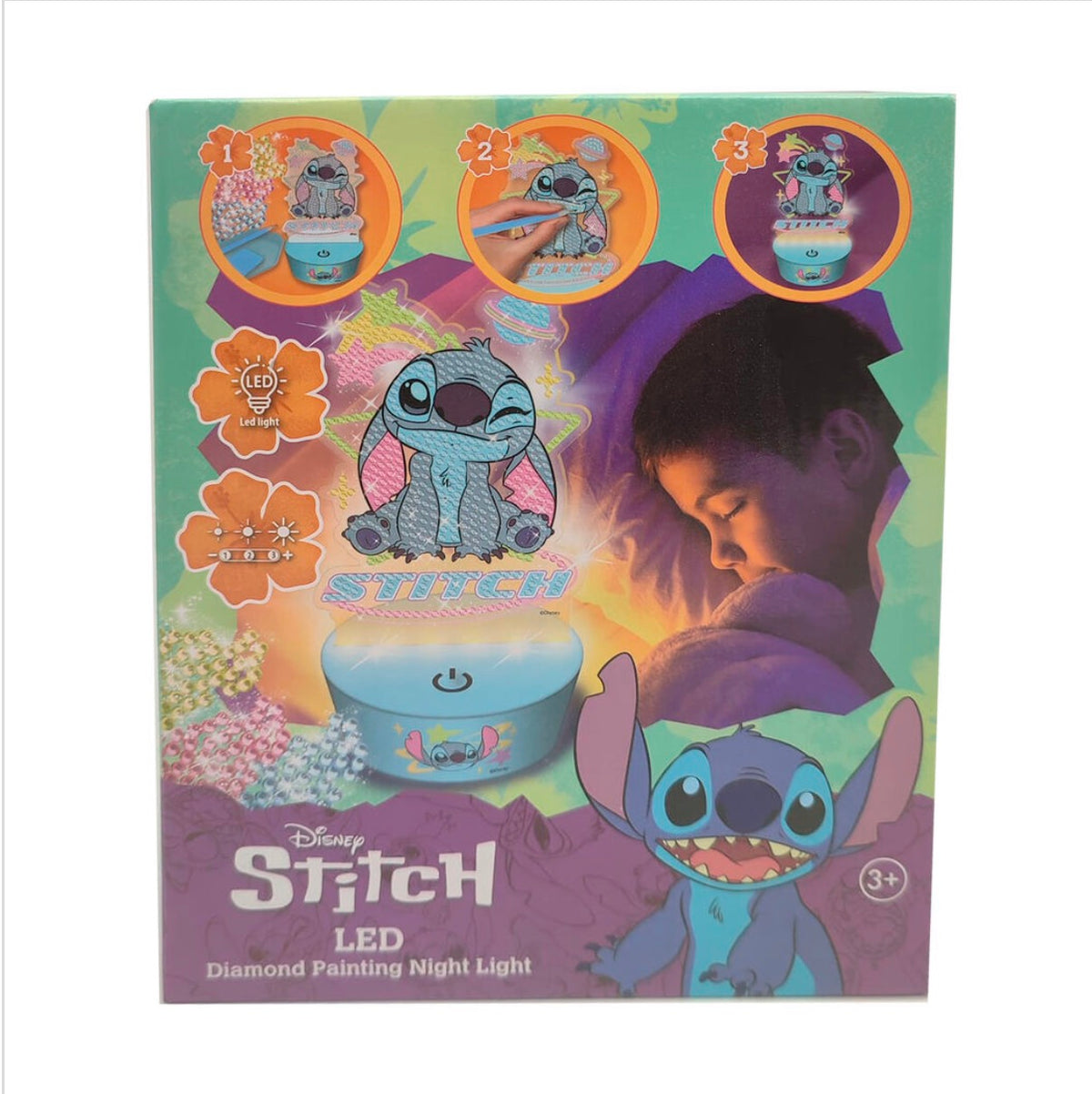 Figura para pintar luz LED Stitch Disney