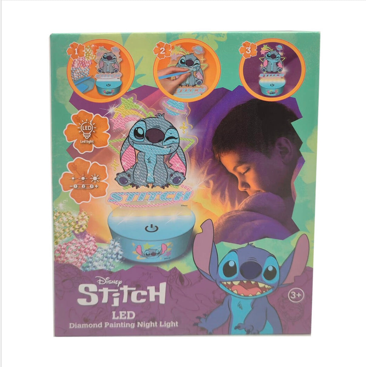 Figura para pintar luz LED Stitch Disney