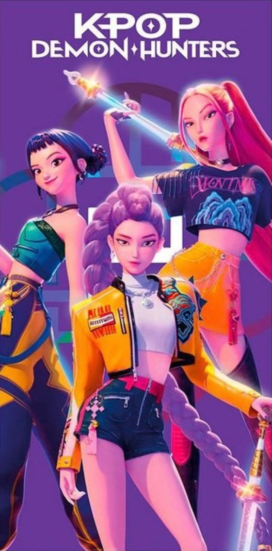 Tolha de Praia K-POP Demon Hunters