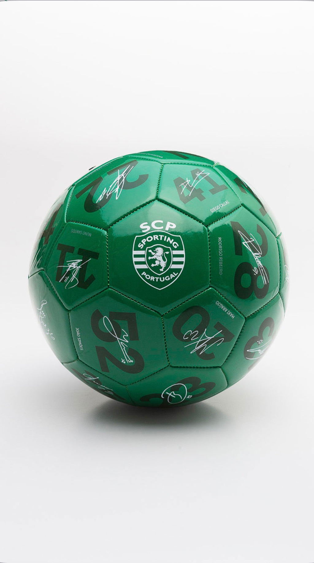 Balón de firmas verde Sporting 25/26