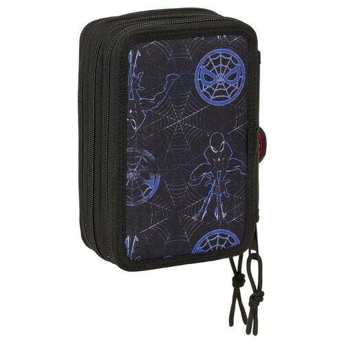 Estuche triple Attack Spiderman Marvel 37 piezas