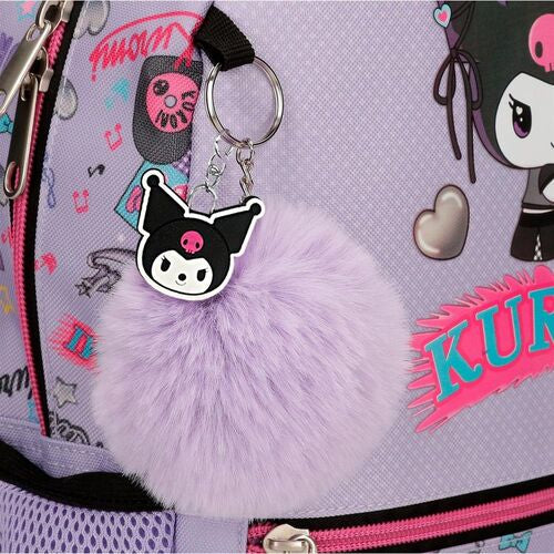 Mochila Retropop Ku Kuromi Hello Kitty 33cm adaptable